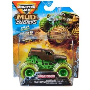 Monster Jam Mud Blasters Grave Digger Color Change‎ Truck 1:64 Die Cast NEW